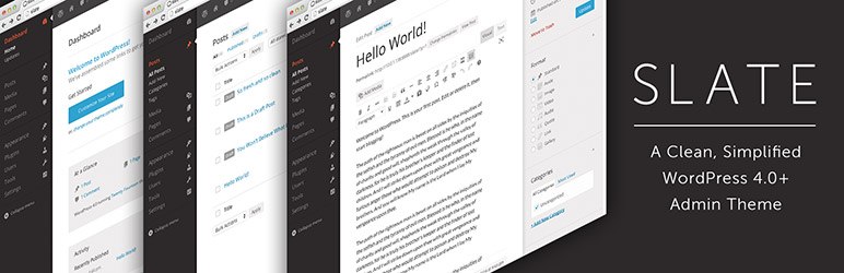 Wordpress Admin Panel Teması - Slate Admin Theme